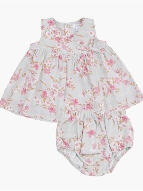 Angel Dear Kimono Dress and Bloomers - Phlox Floral